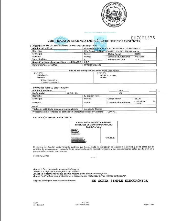 Casares Del Mar B1 Appartement Bahia de Casares 0*,